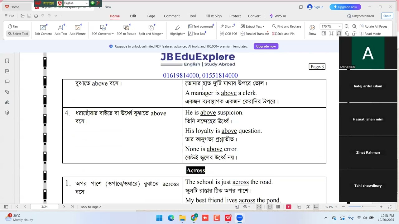 Spoken English - Batch -32  (Class -13)
