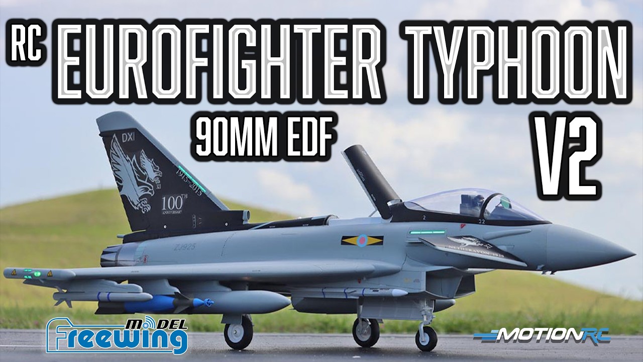 Freewing Eurofighter Typhoon 90mm EDF Jet V2 with Gyro | Motion RC