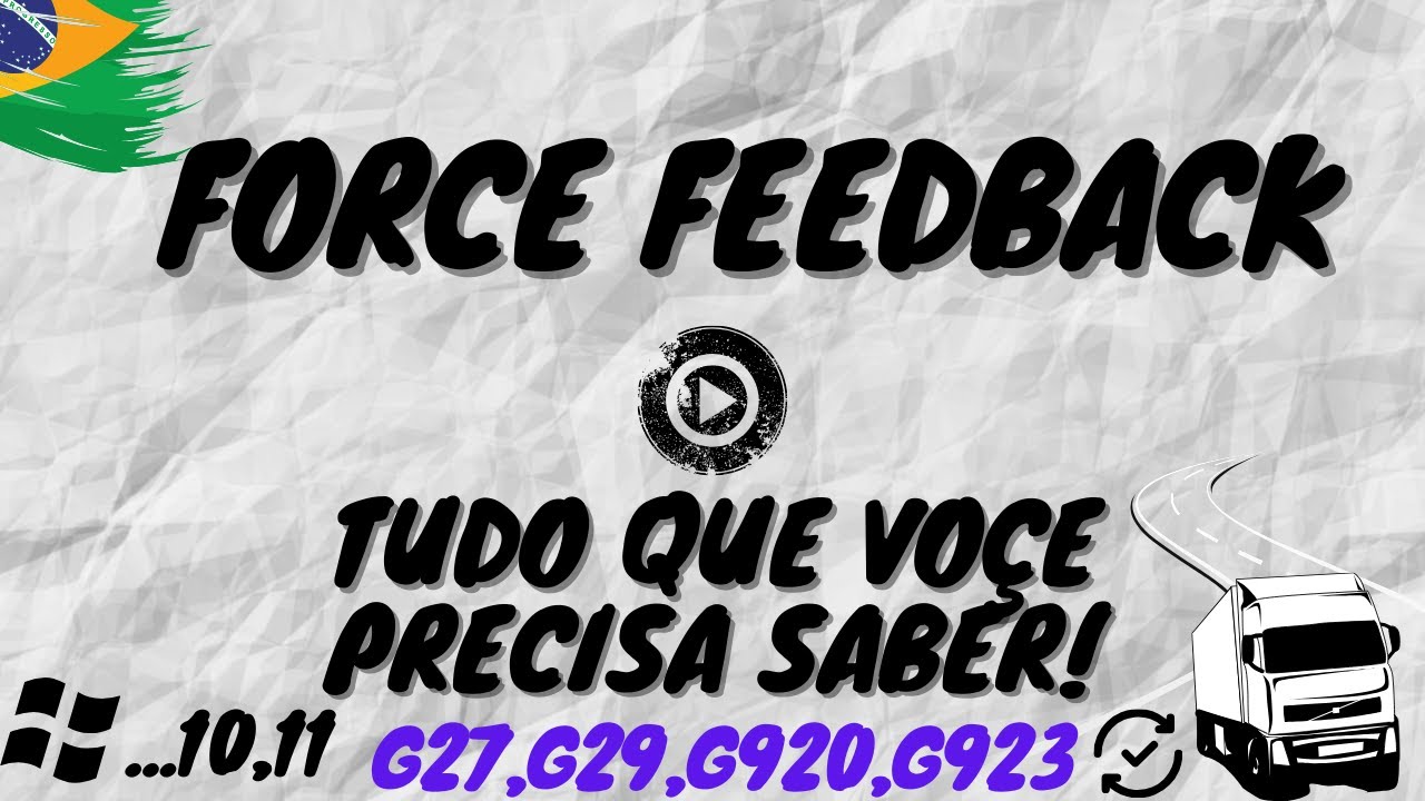 Force feedback tudo que você precisa saber!  Logitech G27, G29, G920, G923