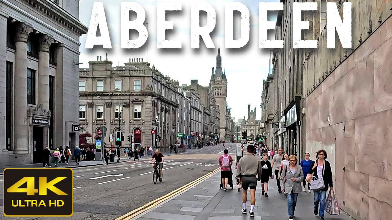 Driving Through Aberdeen, Scotland in 4K – A Scenic City Tour!
