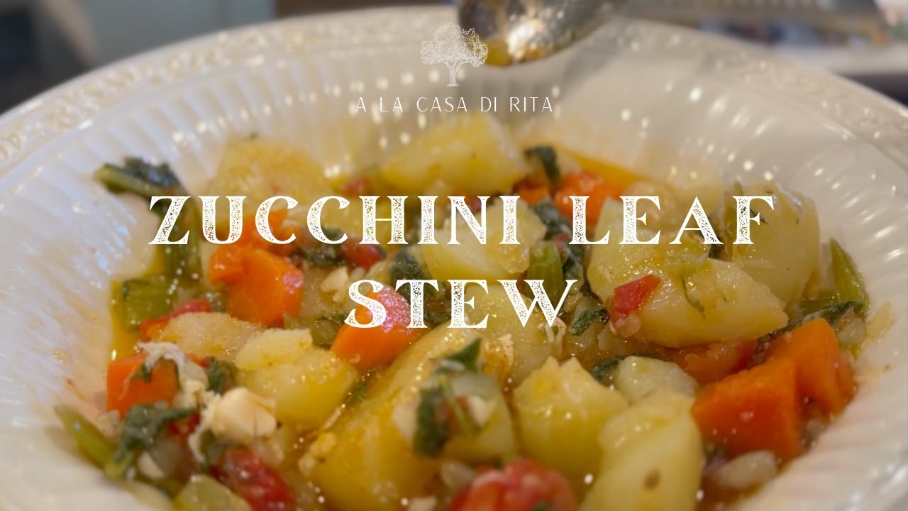 Zucchini Leaf Stew- just like mama used to make