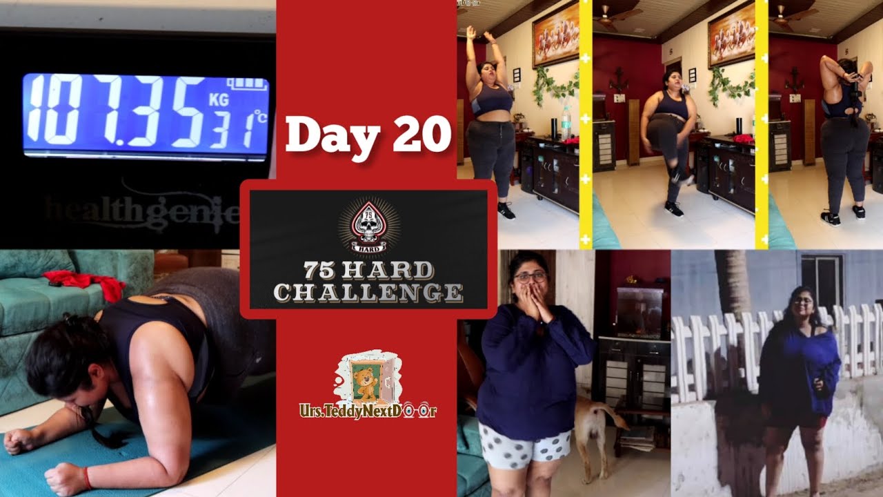 Day 20 of #75hard #challenge 🤩So happy with the results🥰in just 20 Days of my journey #vlog