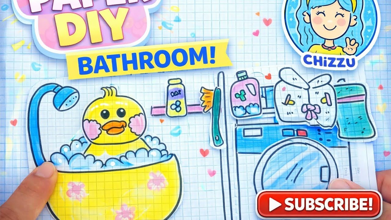 [ 💸PAPER DIY💸 ] DUCK 🐤MORNING ROUTINE ASMR 