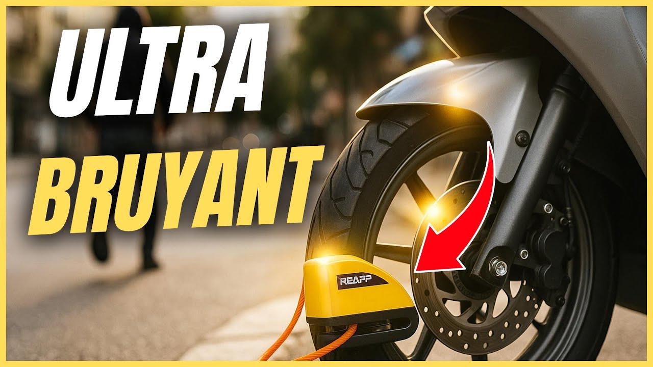Pourquoi Choisir l'Antivol Moto REAPP ? Alarme 110dB + S&eacute;curit&eacute; Maximale