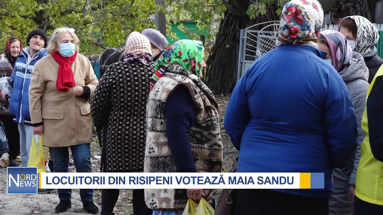 LOCUITORII DIN RISIPENI VOTEAZĂ MAIA SANDU