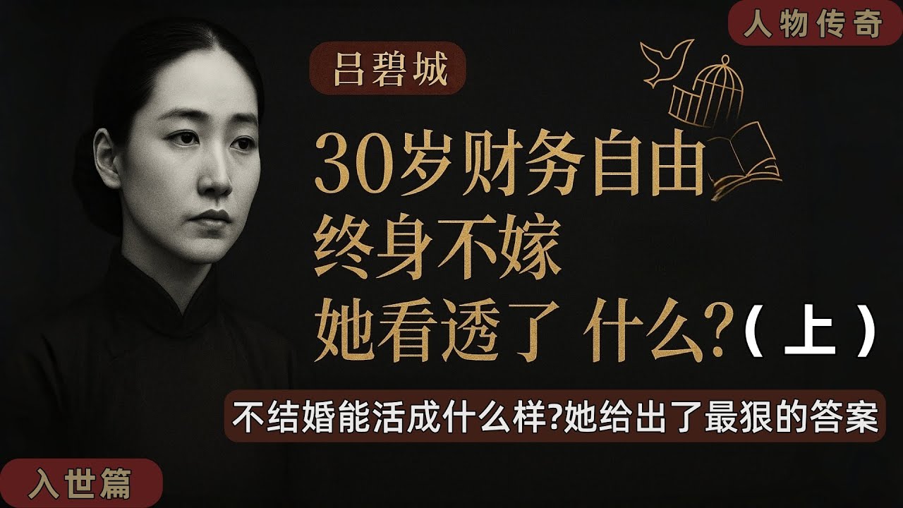 【萬字精讀】骨灰餵魚？她為何連「圓滿人生」都不要｜呂碧城 （#呂碧城 #不婚 #財務自由 #獨立女性 #民國人物 #女校長 #女編輯 #女性成長 #人物傳記 #人物傳奇 #民國史 ）