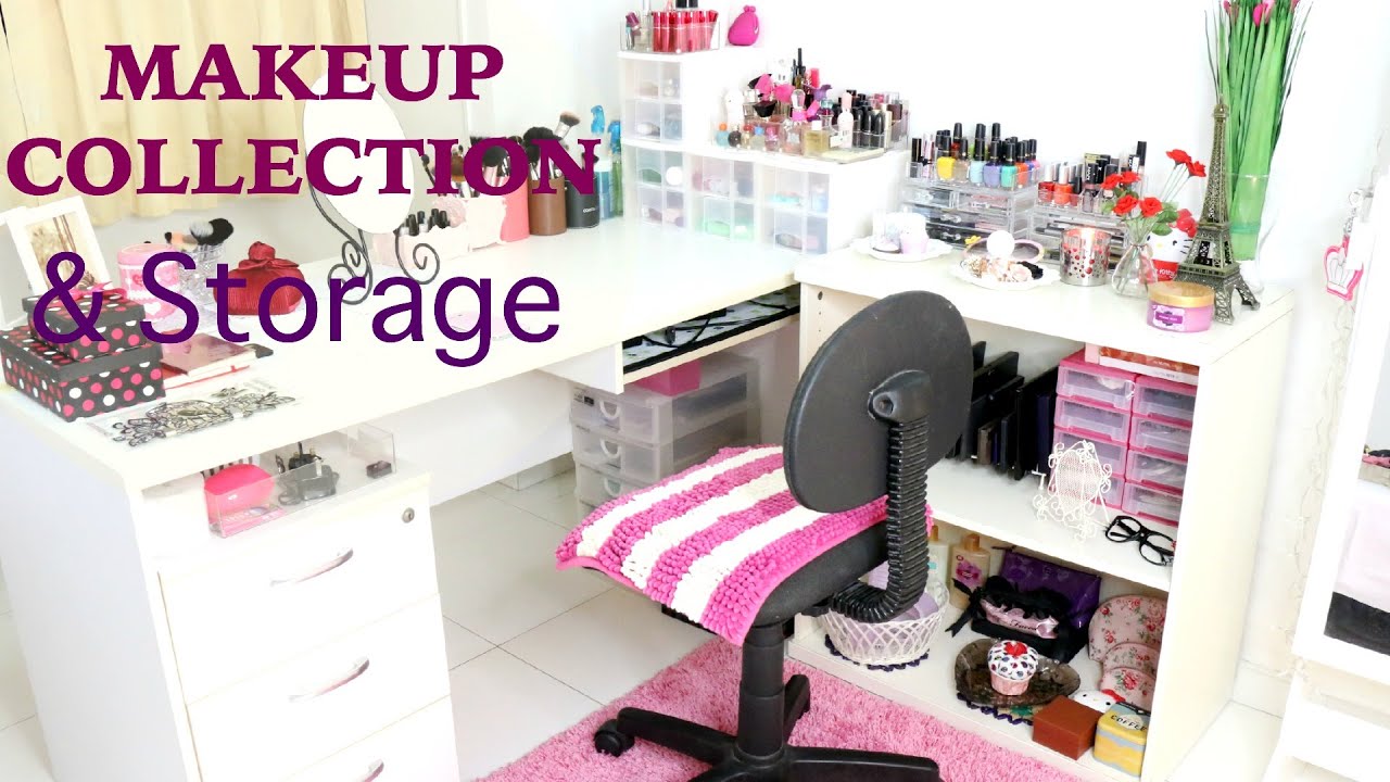 Makeup Collection & Storage small space | SuperPrincessjo