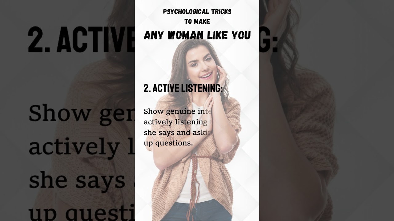 Psychological TRICKS to MAKE ANY WOMAN LIKE YOU #psychologicaltips #humanbehavior #personalgrowth