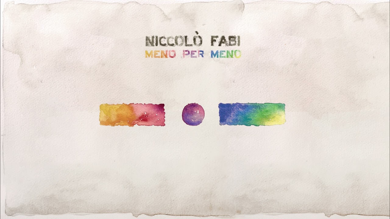 Niccol&ograve; Fabi - A prescindere da me (Official Audio)