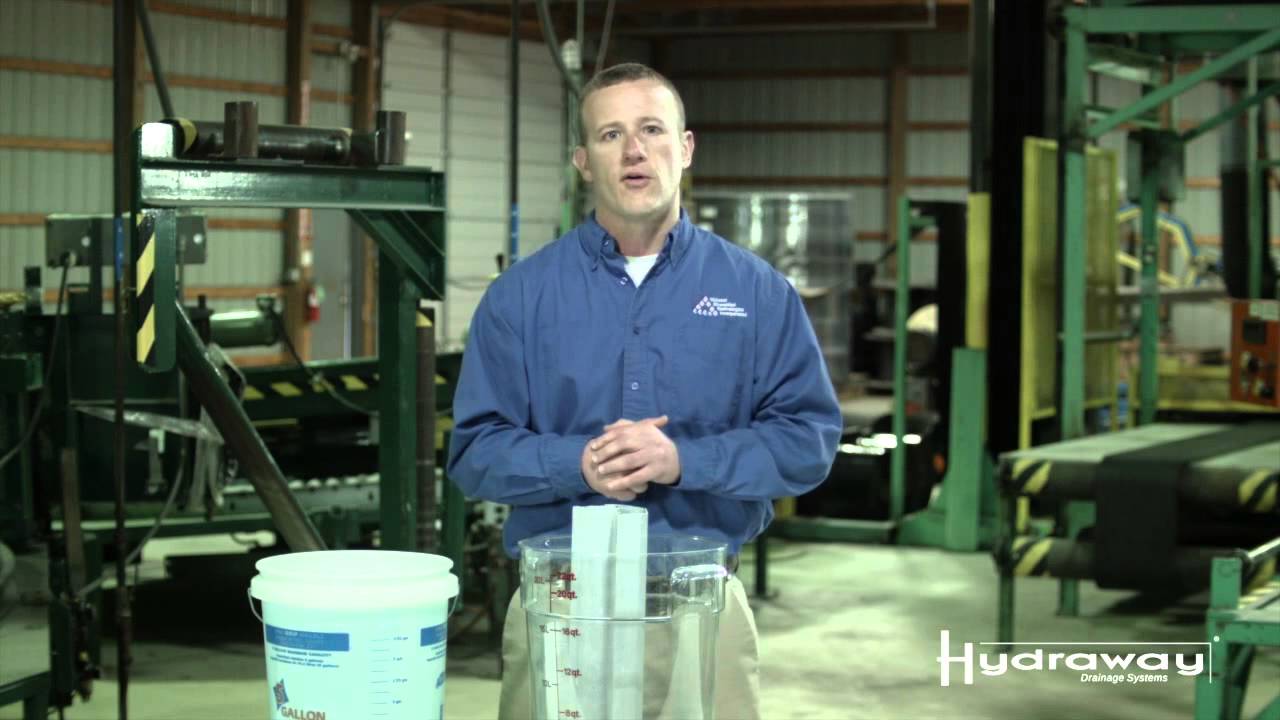 Hydraway Drainage System In-Flow Rate Comparison Test