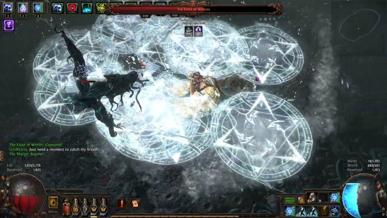 Path of Exile Keepers Eater of Worlds Ice Trap of Hollow Sabo