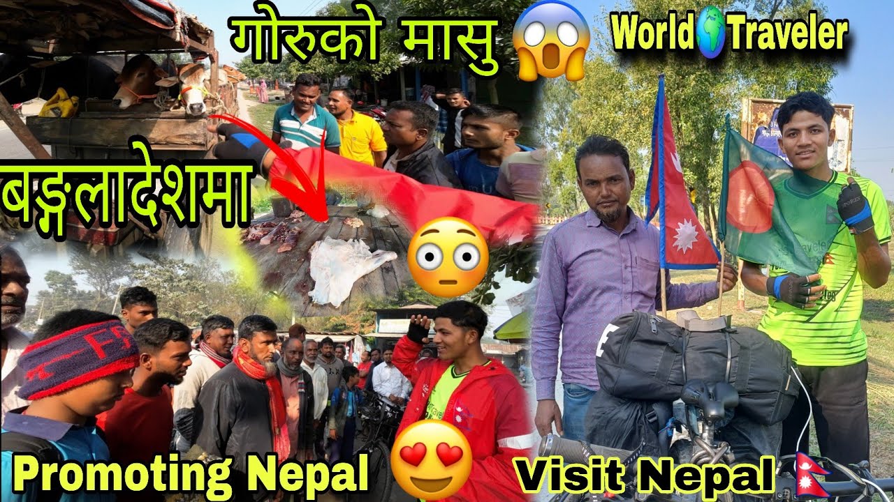 बङ्गलादेशमा गोरुको मासु फेमस😱 Promoting Nepal🇳🇵🥰||Rc Daniyel vlog|| 
