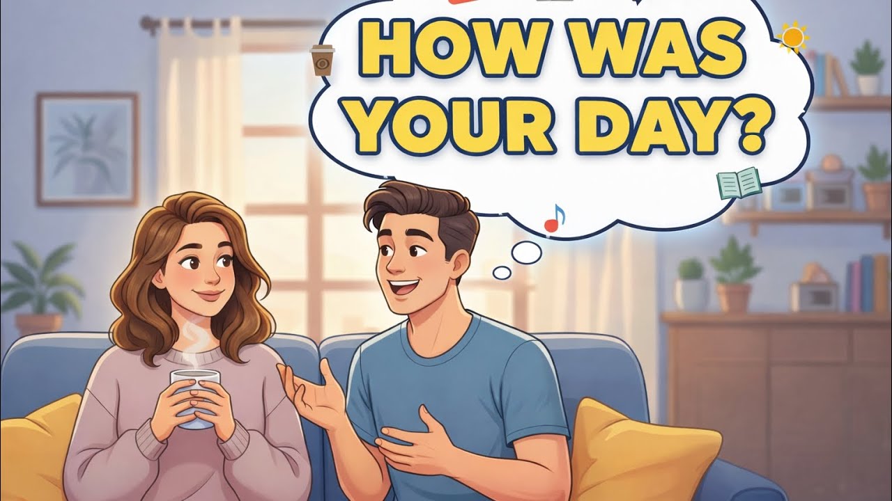 Stop Translating! Just Listen 👂 | How Was Your Day ? | Talk About Your Day ☕️ Real Life Conversation