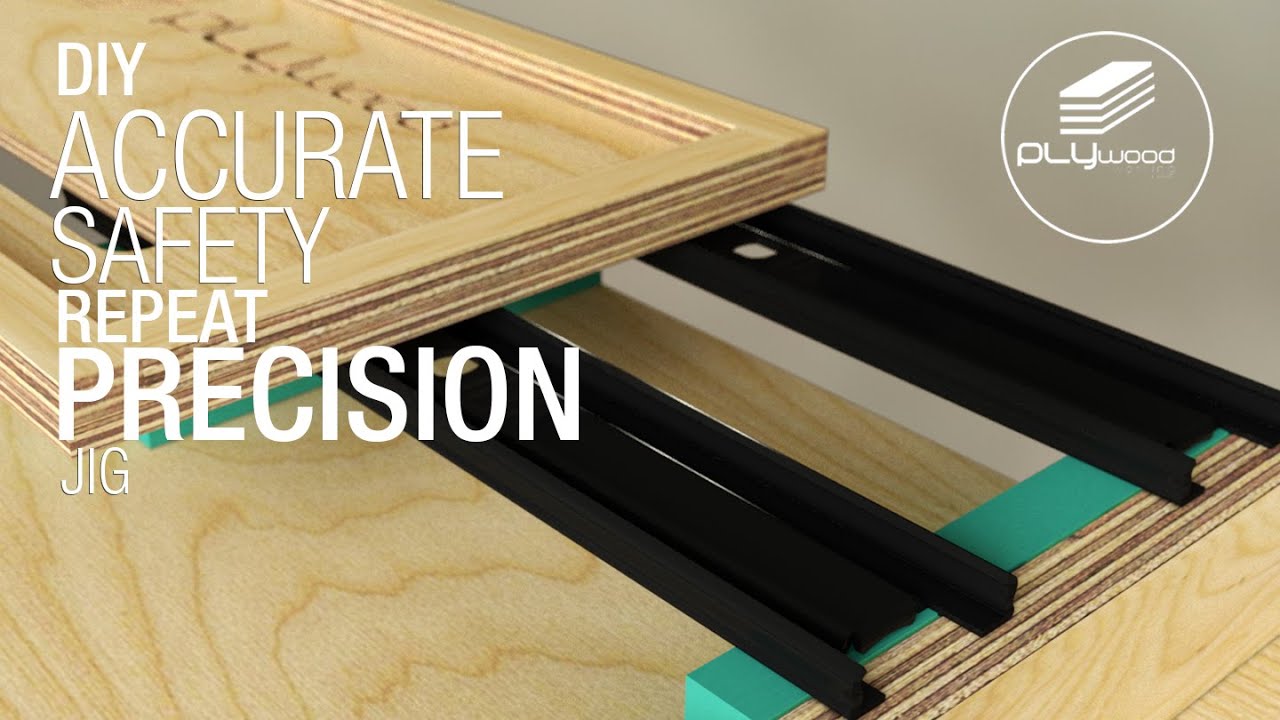 Brilliant idea Use drawer slide for precision. safety & repeat cut - Circular saw Jig