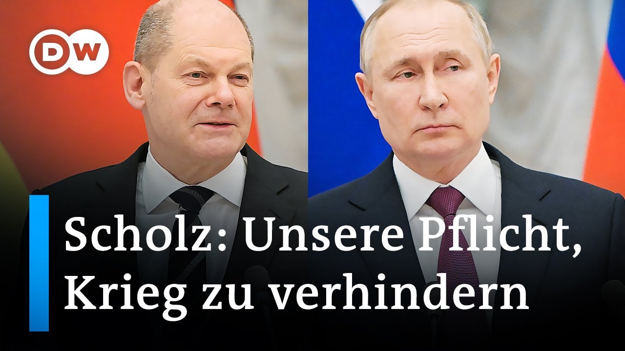 Scholz bei Putin in Moskau: Truppenr&uuml;ckzug ein 