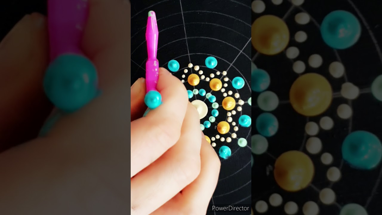 Como hacer un mandala con la tecnica de puntillismo???