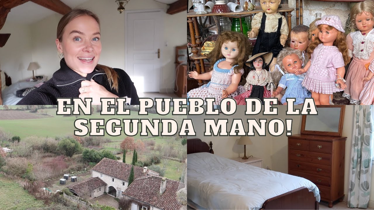En LA CASA DE CAMPO DE MI FAMILIA EN FRANCIA ! En un pueblo lleno de tiendas de segunda mano !