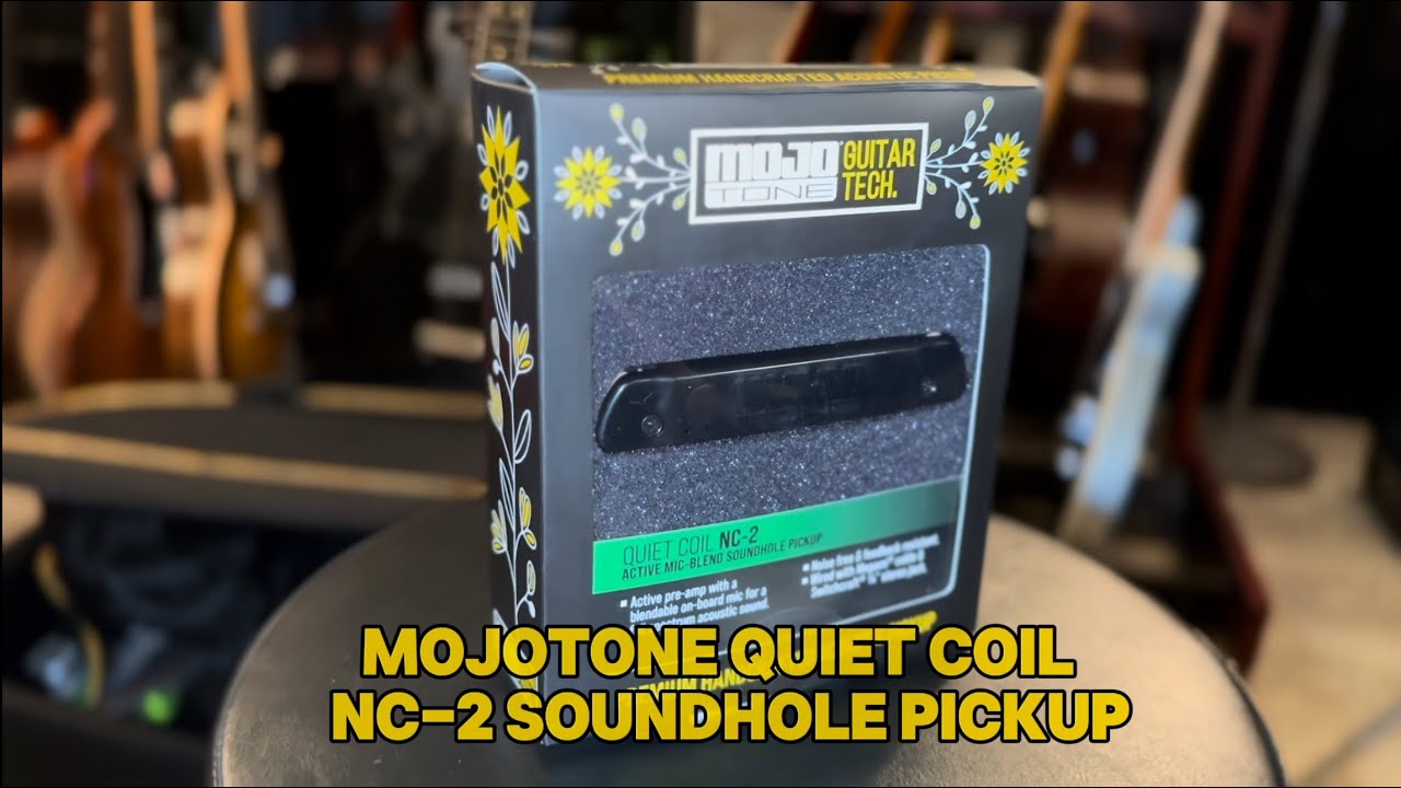 Mojotone Quiet Coil NC-2 Mic/Blend Acoustic Guitar Soundhole Pickup demo