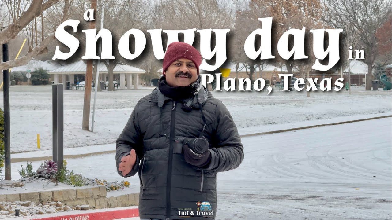 A snowy day in Plano, Texas | 10°F | arctic blast brought sub-freezing temperatures to North Texas