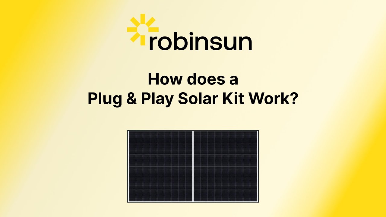 How does a plugin solar kit work?