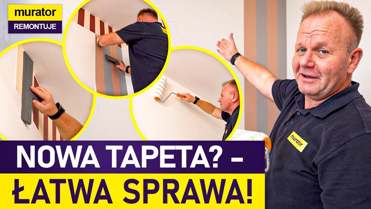 Murator Remontuje: Jak zerwać starą i położyć nową tapetę &ndash; porady Wieśka Skiby!