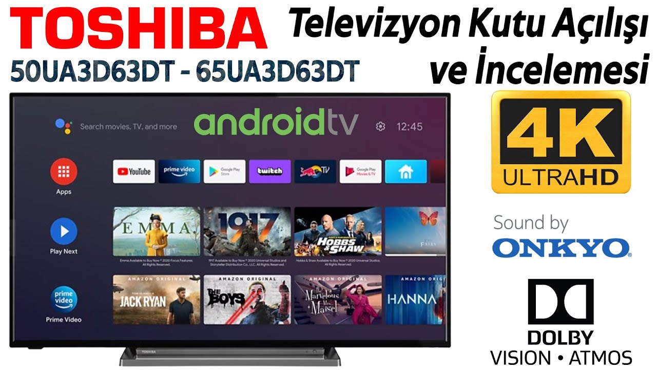 TOSHIBA 50UA3D63DT 50