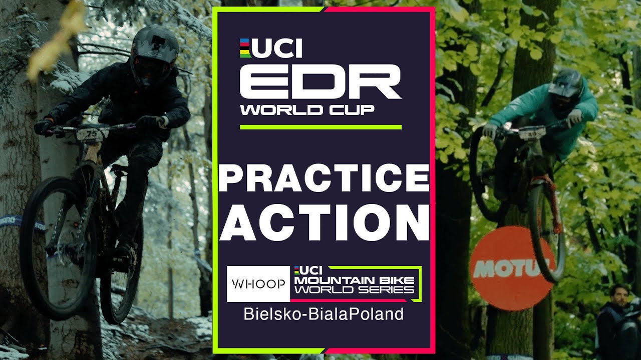 Intense Practice Race in the Snow 🥶 | Bielsko-Biała UCI Enduro World Cup