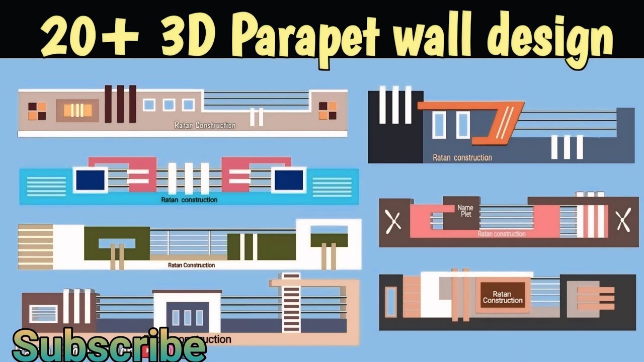 Parapet Design For House 2024 || @plasterwork96 Parapet design photo