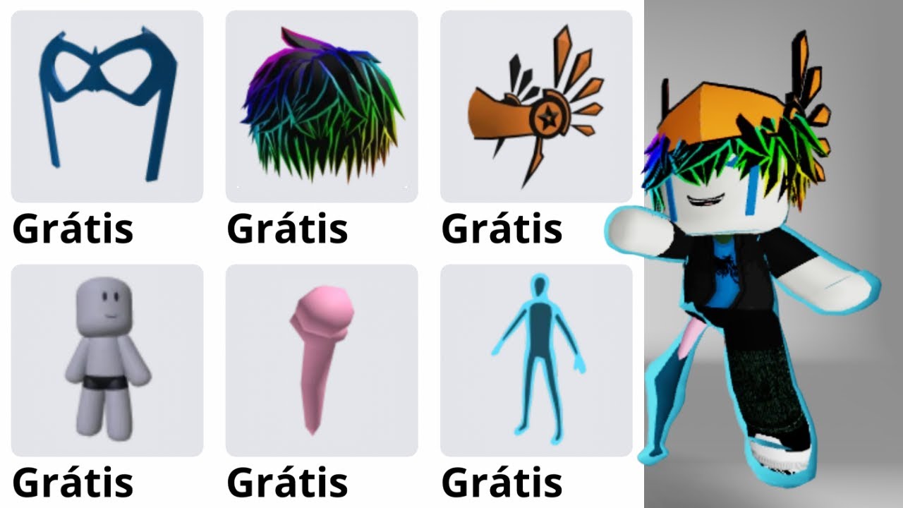 R&Aacute;PIDO! 😳😱 COMO PEGAR 6 NOVOS ITENS GRATIS NO ROBLOX 2025 MUITO R&Aacute;PIDO E F&Aacute;CIL (ITENS DE GRA&Ccedil;A)