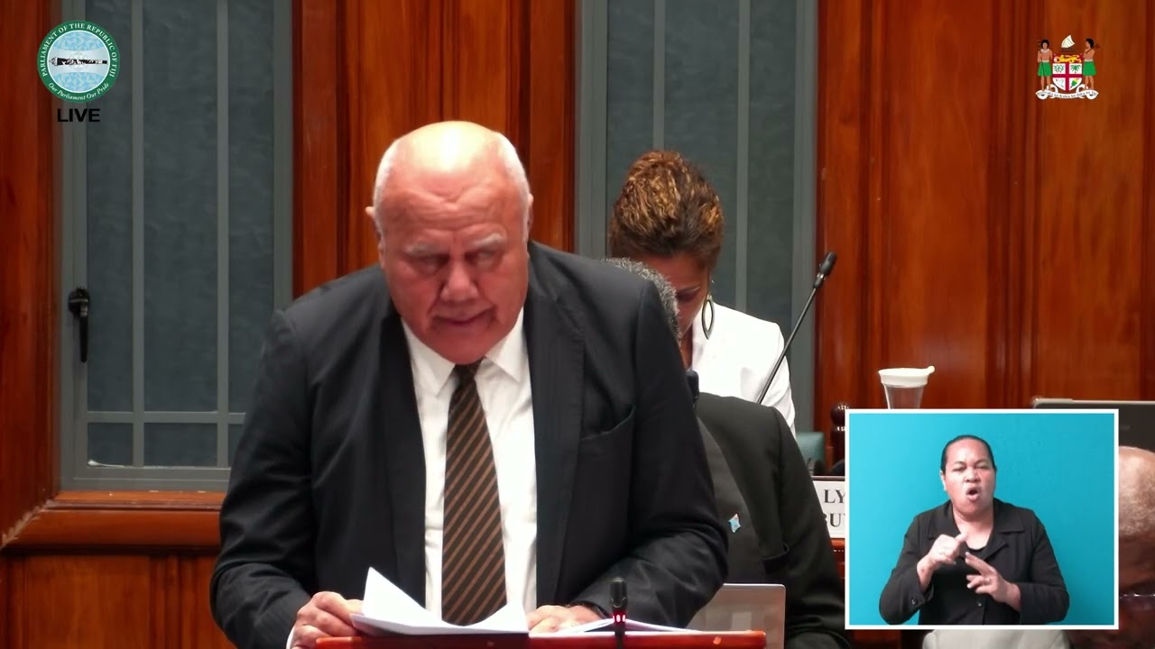 Fiji’s Tourism Minister Viliame Gavoka responds to His Excellency’s Address in Parliament.