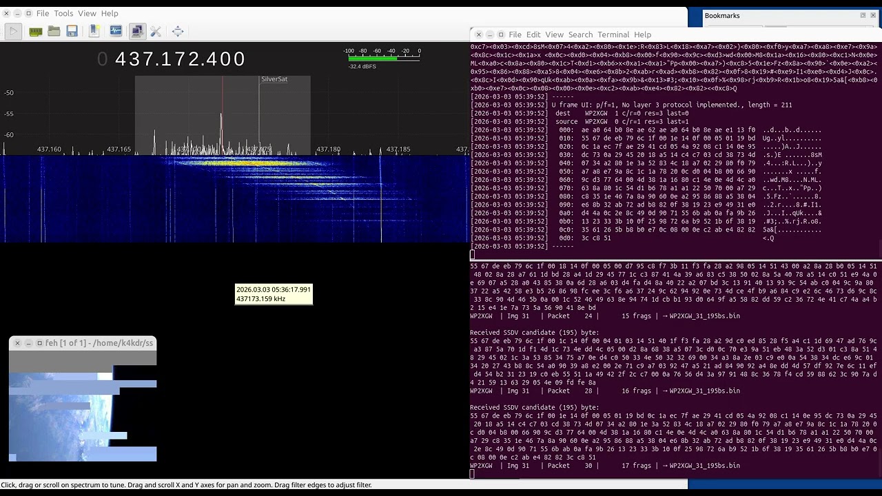 SilverSat SSDV Decode from I/Q Replay