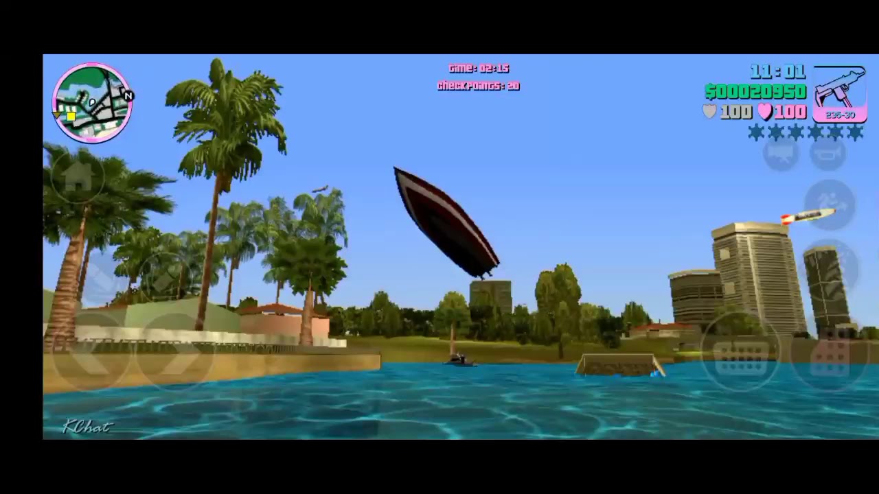 mission in GTA Vc  stunt boat challenge : easy way to pass it on mobile phone without cheat