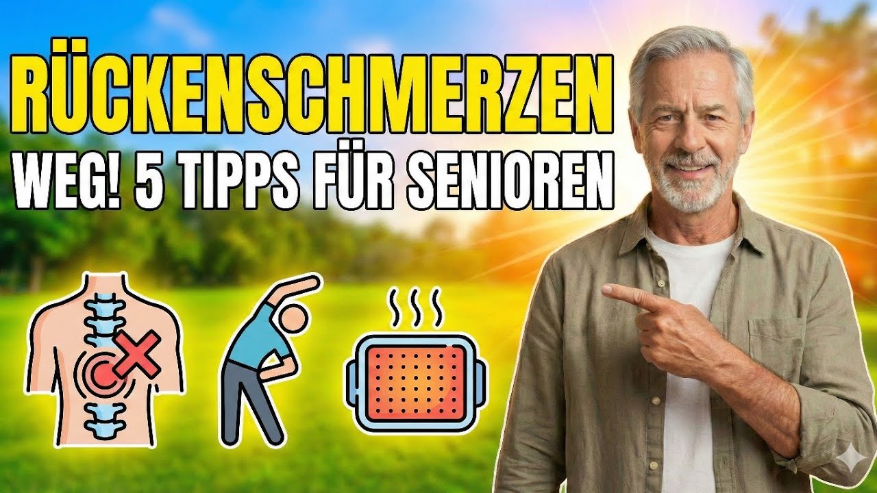 😖 Rückenschmerzen im Alter? 👉 5 einfache Übungen für weniger Schmerz & mehr Beweglichkeit 💪