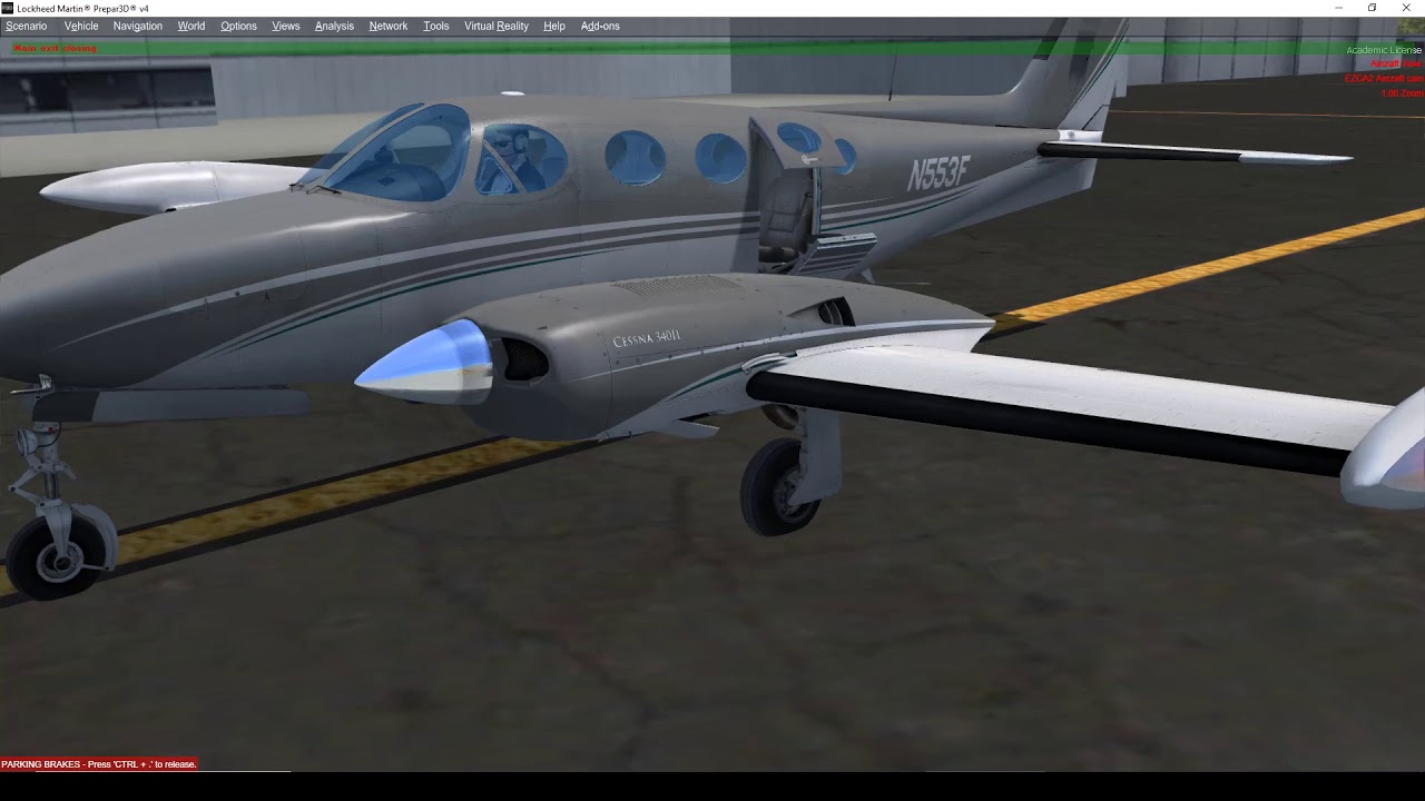 Carenado Cessna 340 en Español TLC-ACA (Arco DME sin RMI)