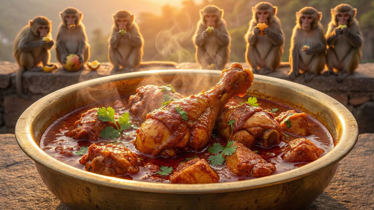 Spicy Chicken Masala Curry! 🍗 Amazing Village Cooking #ChickenCurry #villagecooking