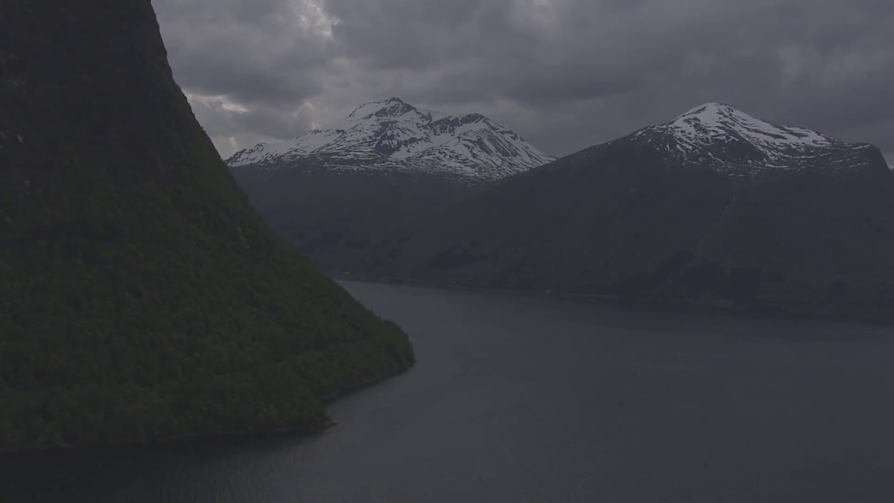 Lillefjellet, Nesaksla, &Aring;ndalsnes, Romsdalsfjorden, Voll - Flying Over Norway