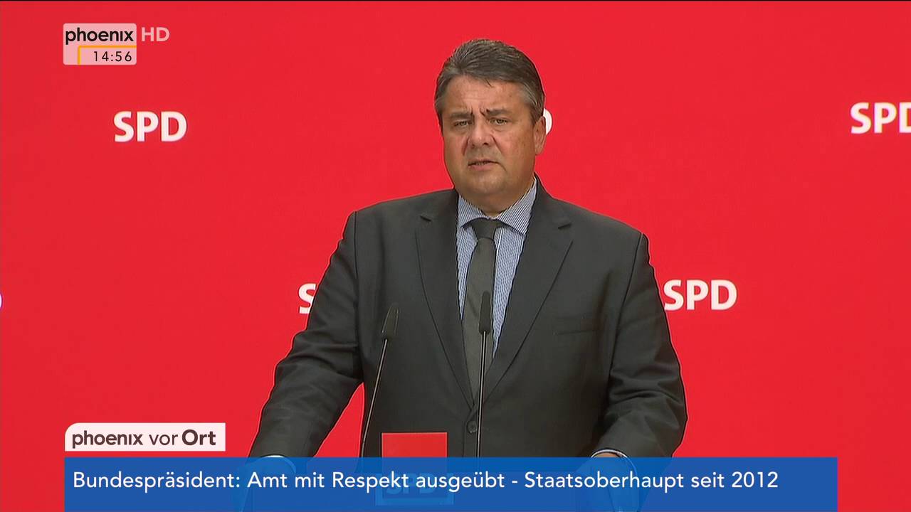 Joachim Gauck: Sigmar Gabriel zur Entscheidung des Bundespräsidenten am 06.06.2016