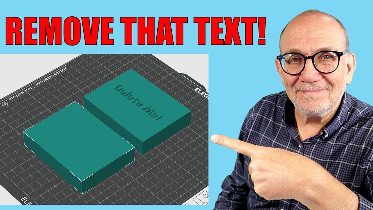 How to Remove Text from a 3D Print (No CAD Needed | Works in OrcaSlicer & PrusaSlicer)