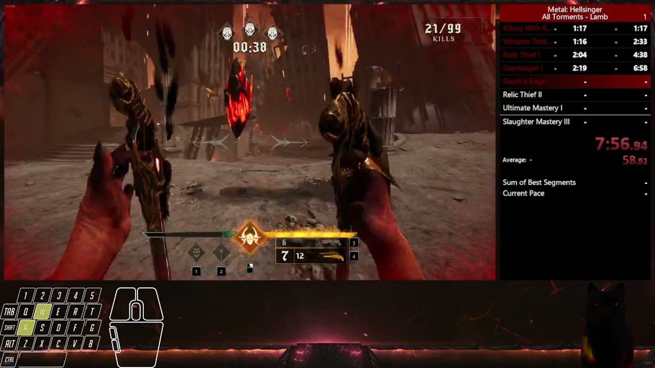 Metal Hellsinger Speedrun 47:53 (All Torments - Lamb)