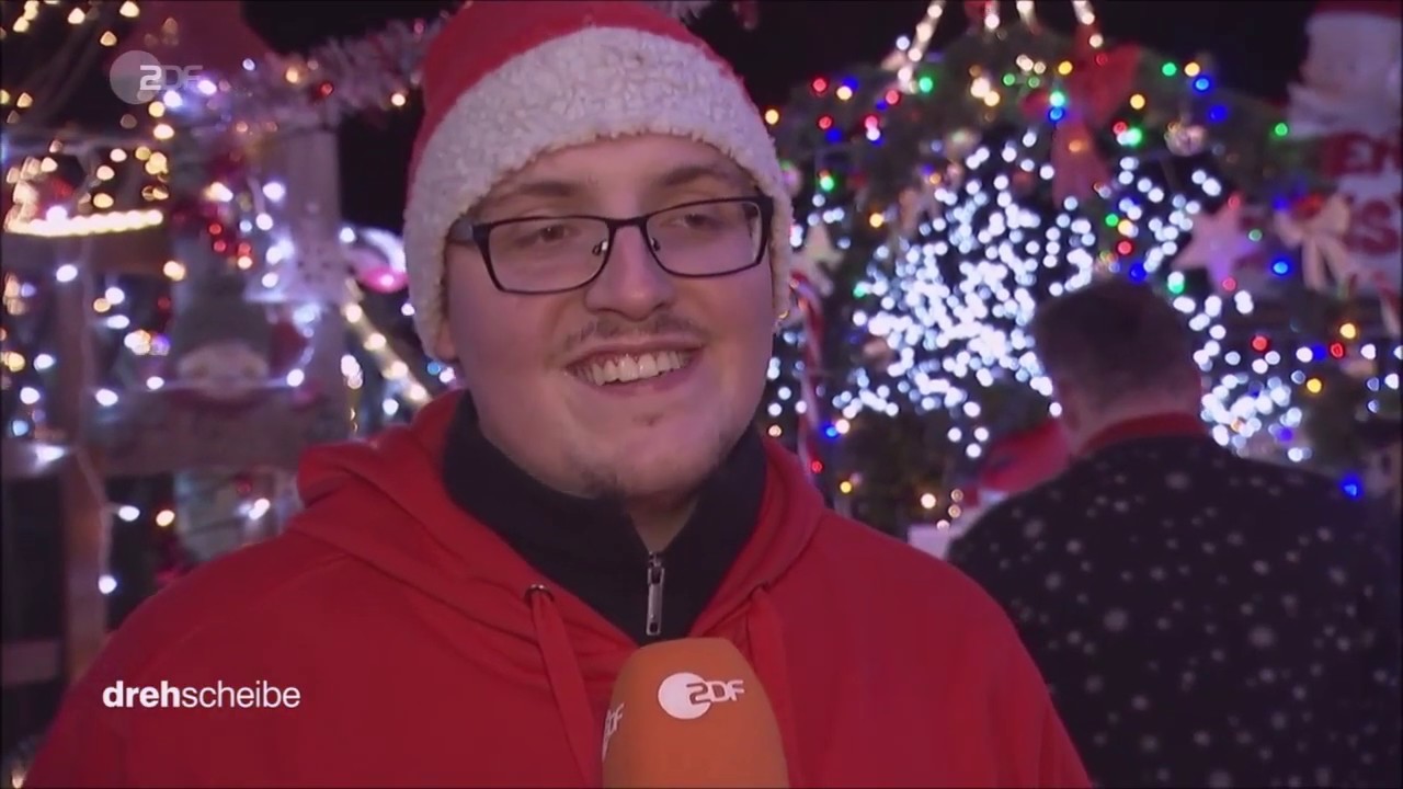 ZDF Drehscheibe Ausschnitt Moerser Weihnachtshaus 2019