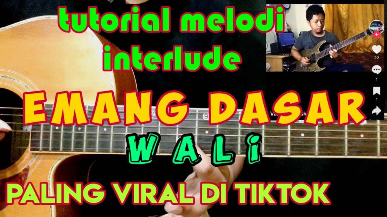 tutorial melodi interlude EMANG DASAR (wali) paling viral di tiktok