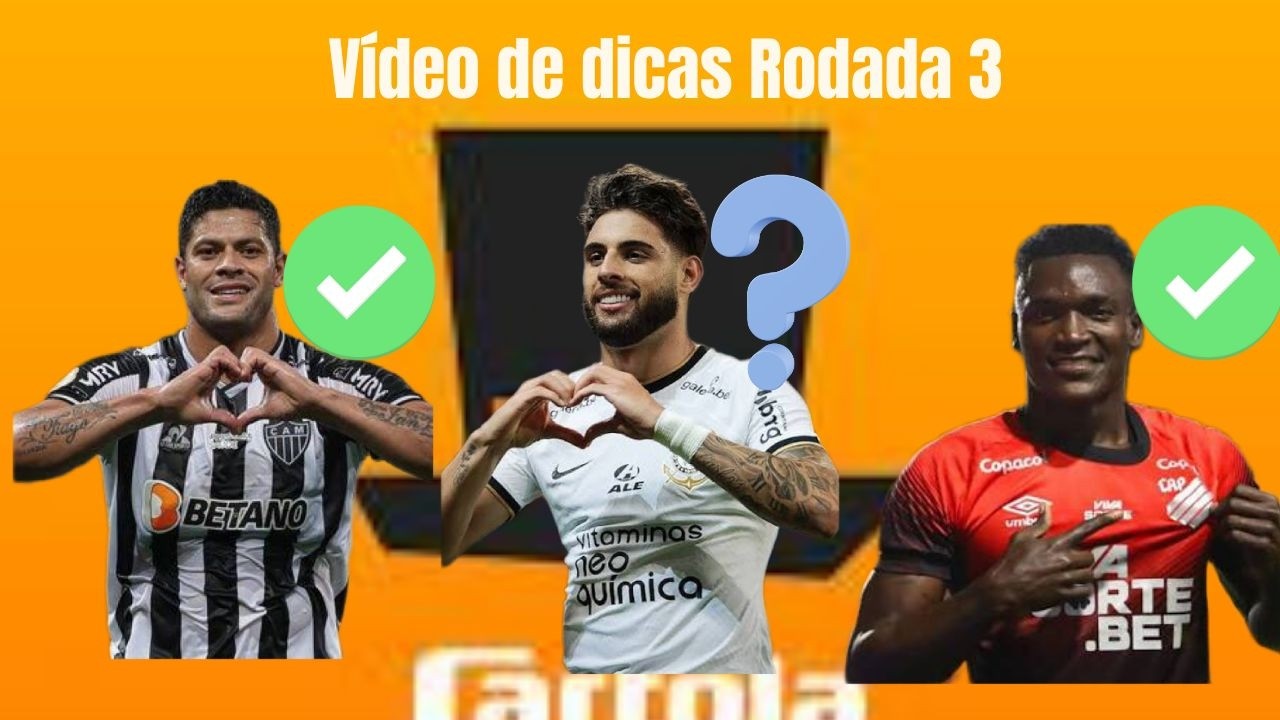 VÍDEO DE DICAS 3 RODADA DO CARTOLA FC