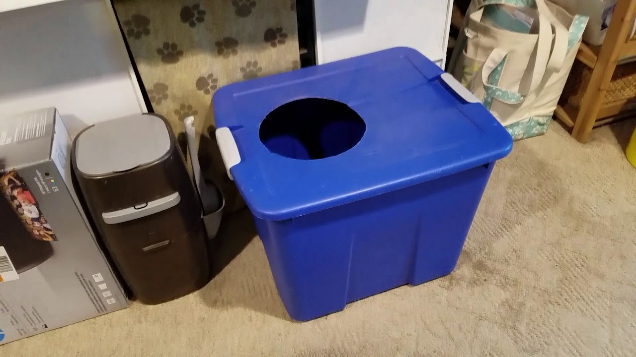 DIY Enclosed Cat Litter Box