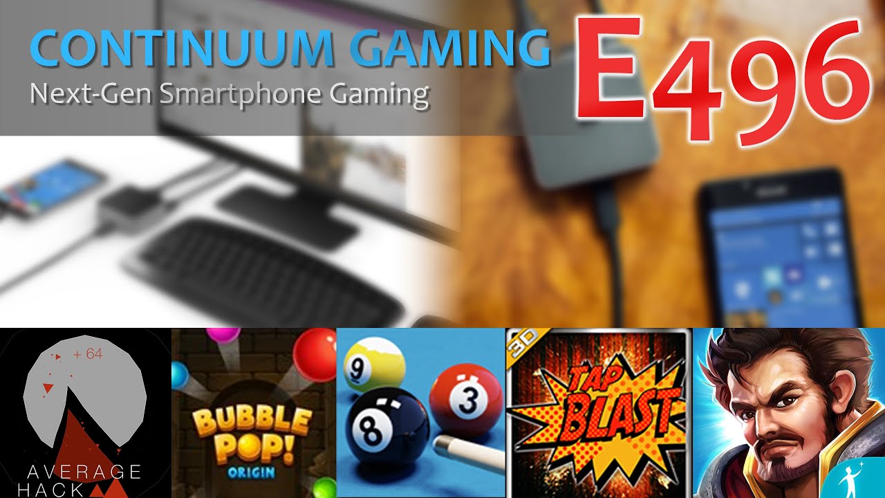 Microsoft Continuum Gaming: Let's Play 496! (Fast Tab, Cut and Hack, Mind Your Steps)