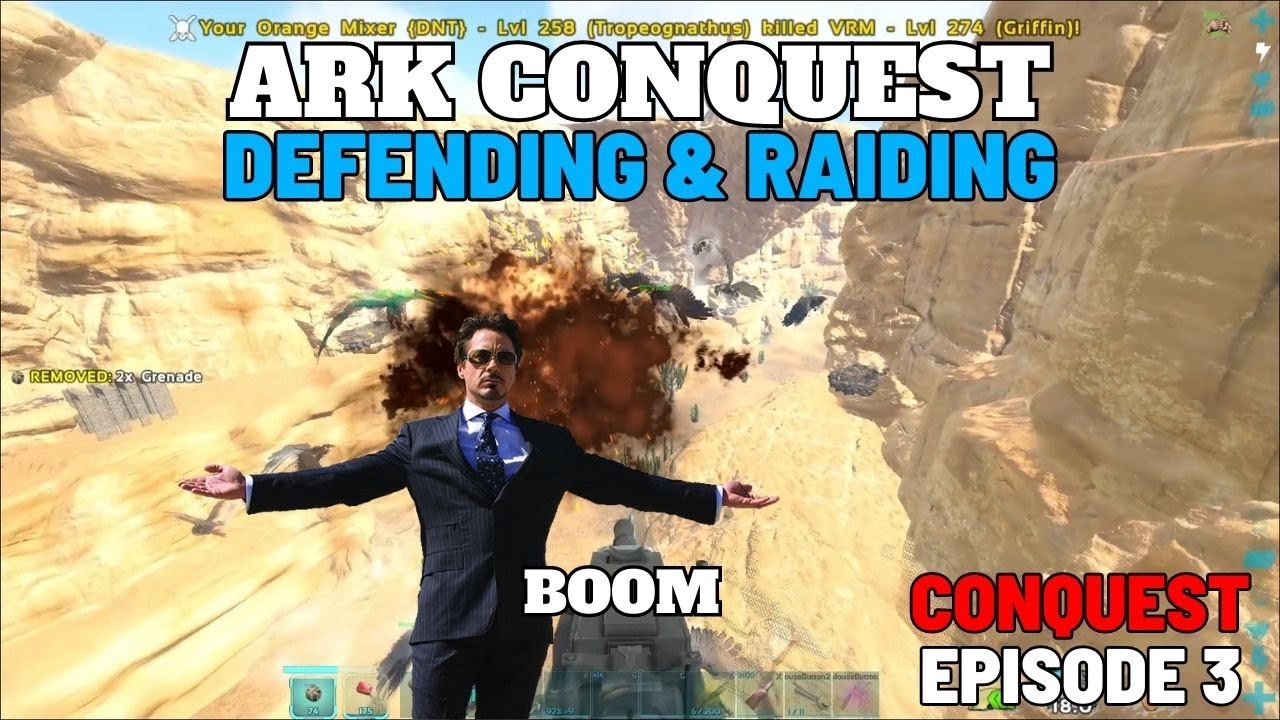 ARK Conquest | Episode 3 | Clapping Bobs While Defending & Raiding