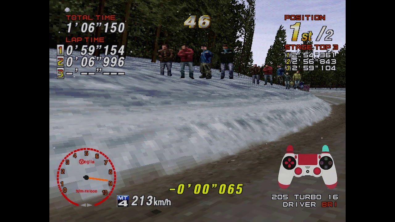 Sega Rally 2 - Arcade [Practice] - Snowy - 2'50