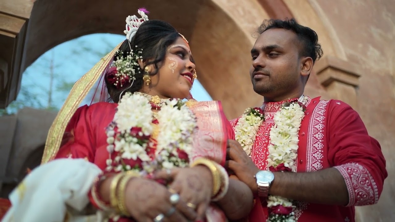 OUTDOOR SHOOT MALUTI SANTAS & SUSMITA#cenamatic #wedding #veidography #postviral #bride #photoshoot