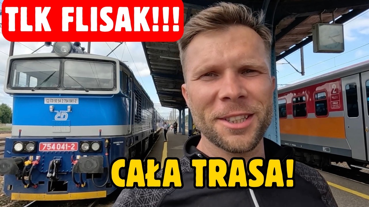 Wyjątkowy pociąg TLK Flisak! 11 godzin podr&oacute;ży 2 lokomotywy!