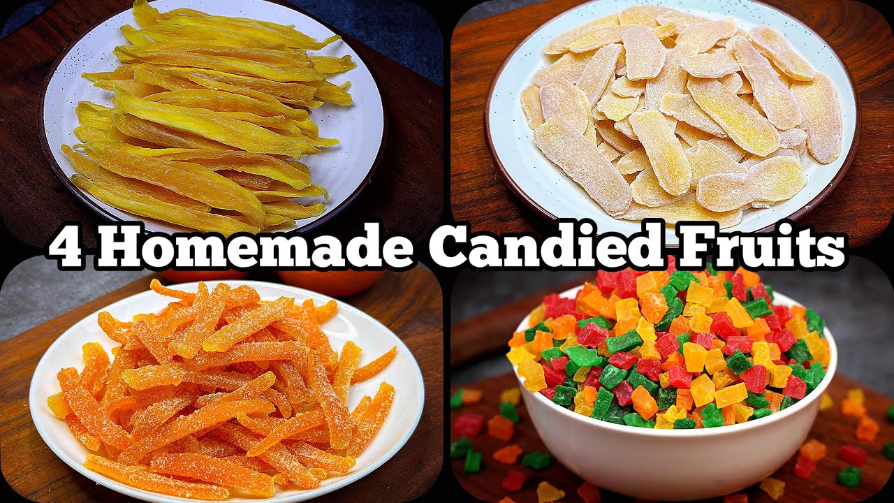 Christmas Delight! 🍊 Candied Orange Peel, Mango, Ginger & Tutti Frutti | 4 Recipes in One 🎁