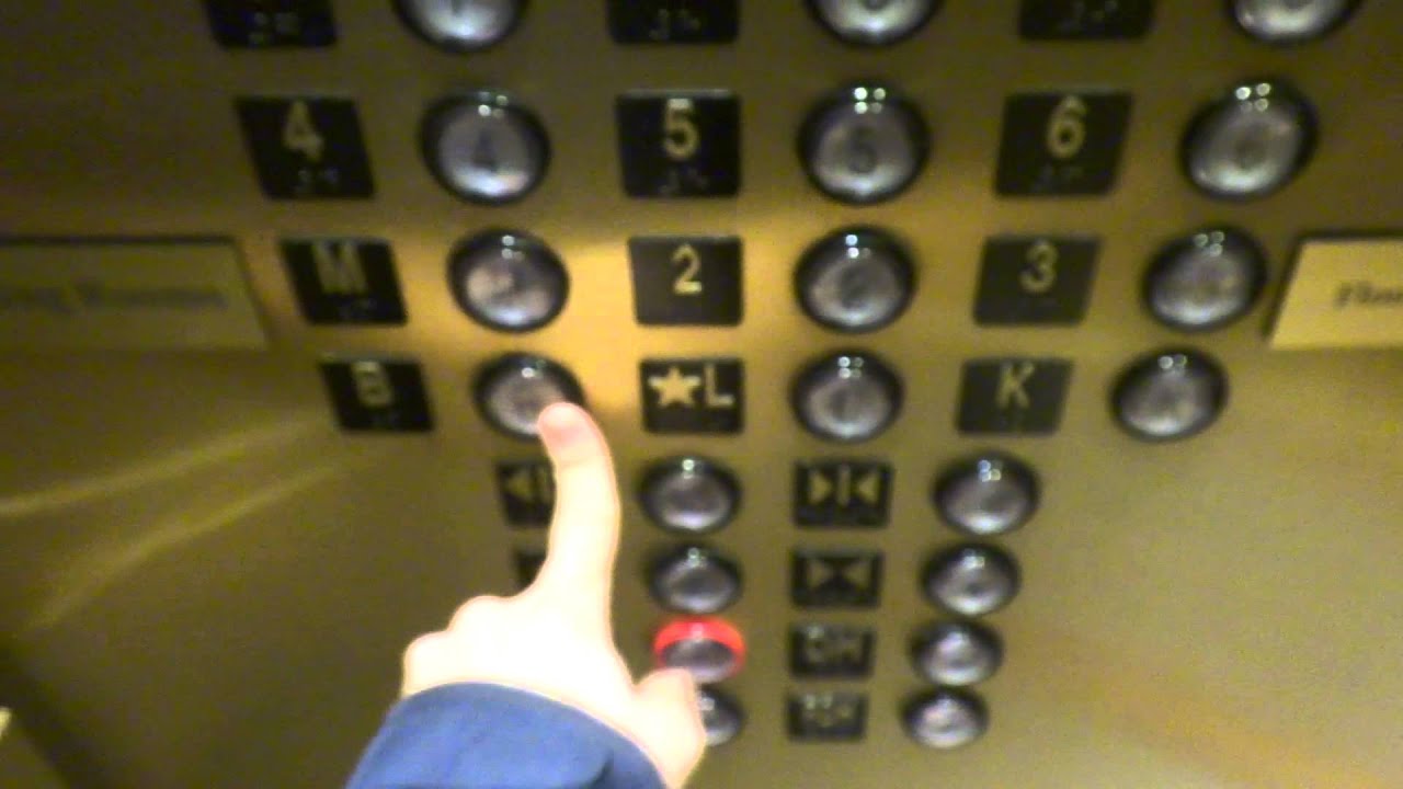 Terrible Mod Otis Lexan Traction Elevators at Lancaster Hotel in Downtown Houston, TX.